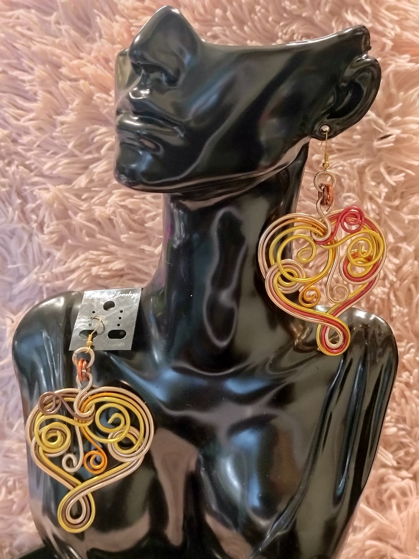 Hearts on fire red ombre